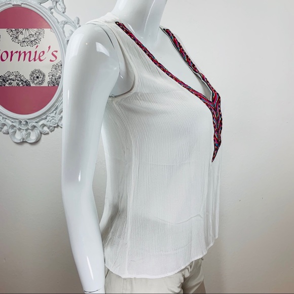 Love stitch / White Multicolor Embroider Hi Low - Picture 3 of 8